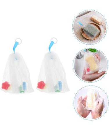 Healeved 4 Pcs Foaming Net Bubble Soap Cleaning Soap Face Cleansing Foam Maker Bar Soap Bag or White - Buy Online on SooperMarket.com