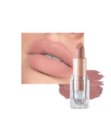 Lipsticks for Women Long Lasting Nude Lipstick Waterproof Moisturizer Pink Lipstick Non Stick Cup Velvet Lipstick Not Fade Matte Lip Gloss Makeup Gift labiales mate for Girls & Women (#609 Flesh Pink)
