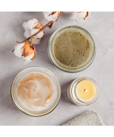 2 oz Glass Jars with Lids - 3 Pack Clear Small Jar with White Lids, Labels, Liners - 60 ml Cosmetic Containers for Sample, Powder, Cream, Spice - Buy Online on SooperMarket.com