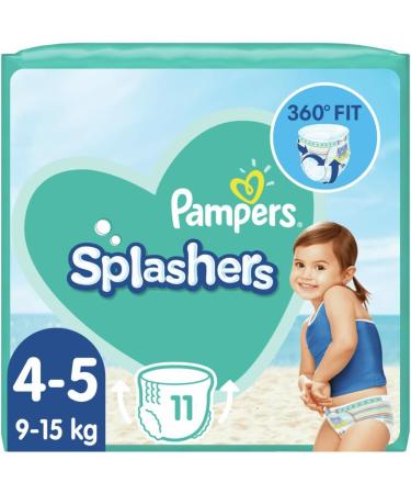 Pampers Splashers Size 4-5 (9-15 kg) - 11 Diapers - Best for Water Play - International Shipping Available - Buy Online on SooperMarket.com
