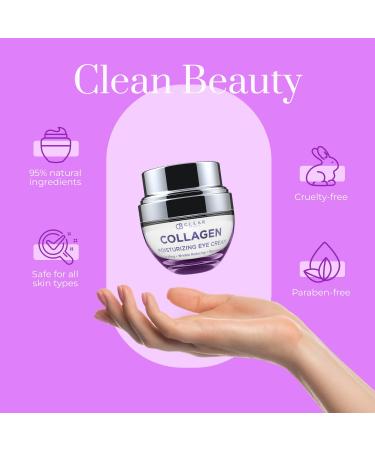 Clear Beauty Collagen Eye Cream - Dark Circles & Puffiness Treatment | Moisturizing & Anti-Aging Formula | Cruelty-Free Korean Skincare - 1.69 OZ - Buy Online on SooperMarket.com