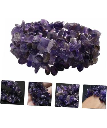 TEHAUX Womens Bracelet 2pcs Chunky Chakra Bracelet Irregular Bracelet Crystal Beads Layer Crystal Bracelet Layer Gemstone Crystals Bracelet Women Gemstone Bracelet To Heal Purple Rope - Buy Online on SooperMarket.com