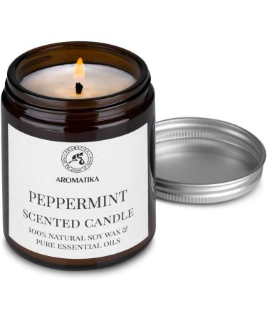 Peppermint Fragrance Candle 150g | 100% Essential Oil | Soy Wax Aromatherapy | Perfect Gift for Mother's Day & Birthdays - Buy Online on SooperMarket.com