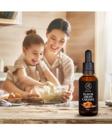 Buy Flavor Drops Caramel 50ml - Calorie-Free Aroma Drops for Food - Vegan Sweetener in Dark Glass Pipette Bottle - Buy Online on SooperMarket.com