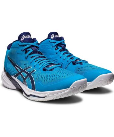 ASICS Men's Sky Elite FlyteFoam Mid Top 2 Volleyball Shoes 6.5 - Island Blue/Indigo Blue - Buy Online on SooperMarket.com
