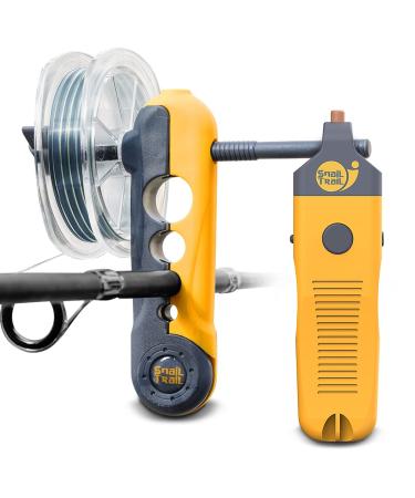 SNAIL TRAIL 3-in-1 Fishing Combo Kit, Electric Line Stripper & Hook Sharpener with Portable Spooler. Automatic Fish Wire Remover, Spinning & Baitcaster Reel Winder, Rod Spooling Machine, Gifts for Men
