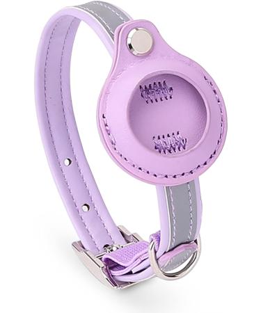 Kocnydey Reflective Airtag Cat Collar - Adjustable Anti-Wing Collars with Bell for Cats & Small Dogs (Purple XS 19-26cm) - Buy Online on SooperMarket.com