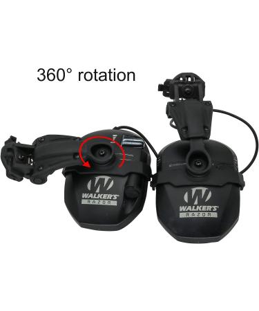 HEARFALCOM Tactical Helmet ARC Rail Adapter Accessories Compatible with Walker's Razor Earmuffs (Walkers Razor Walkers Razor Digital) BK - Buy Online on SooperMarket.com