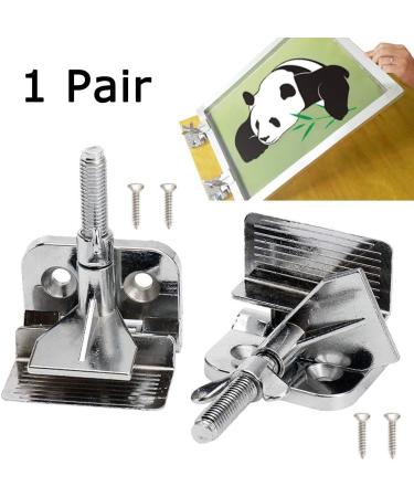 2Pcs Butterfly Hinge Clamp for Silk Screen Printing Hobby Printer with Four Screws - Buy Online on SooperMarket.com