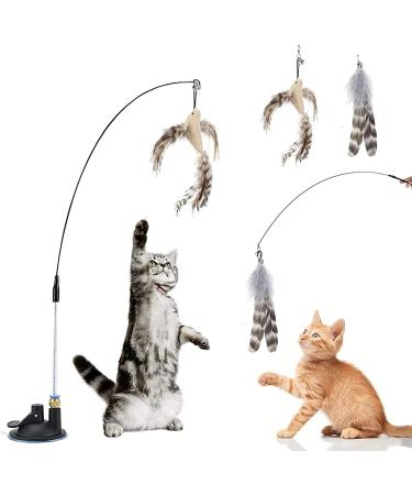 Sunshine smile cat toys set cat toys pack interactive cat toys springs cat toys pets pets treat treat dog cat (a-bird+ash spring)