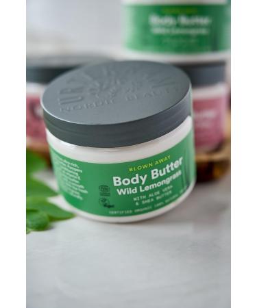 Urtekram Vegan Body Butter with Organic Wild Lemongrass | 150ml Hydrating Moisturizer | Buy Internationally - Buy Online on SooperMarket.com