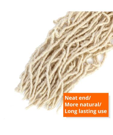 Goddess Locs Crochet Hair 18 Inch 7 Packs | 613 Blonde Faux Locs for Black Women | Soft Pre-looped Synthetic Hair Bundles by Bilisar Hair - Buy Online on SooperMarket.com
