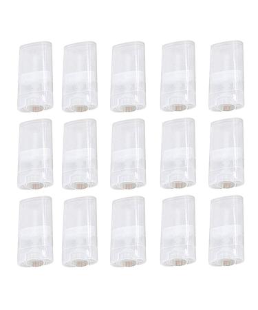 30pcs 0.5 Oz Clear Empty Plastic Deodorant Containers New Empty Oval Lip Balm Tubes 15ml Oval Deodorant Containers for Lipstick Crayon Chapstick DIY Make Your Own Deodorant Lotion Bar 30 Pcs Clear - Buy Online on SooperMarket.com