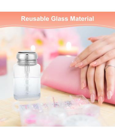 Push Down Pump Dispenser nail polish remover pump dispenser Professional Nail Art Remover Dispenser Gel Polish Remover Empty Container Manicure Accessory push down pump dispenser glass for Nail Polis - Buy Online on SooperMarket.com