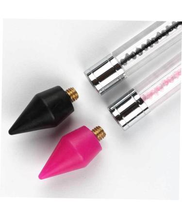POPETPOP 5pcs Tools Rhinestone Applicator Rhinestone Picker Refills Nail Rhinestone Picker Gem Picker Tool Diamond Art Pen Tip Diamond Art Pen Refill Wax Rhinestones Accessories 2.85X1.50X1.50CM Black - Buy Online on SooperMarket.com