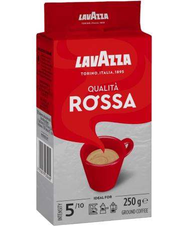 Lavazza Crema e Gusto Arabica and Robusta Dark Roast Ground Coffee 250 g (pack of 8) & Qualita Rossa Arabica and Robusta Medium Roast Ground Coffee 250 g (Pack of 12) Crema e Gusto + Medium Roast Ground Coffee 250 g  - Buy Online on SooperMarket.com