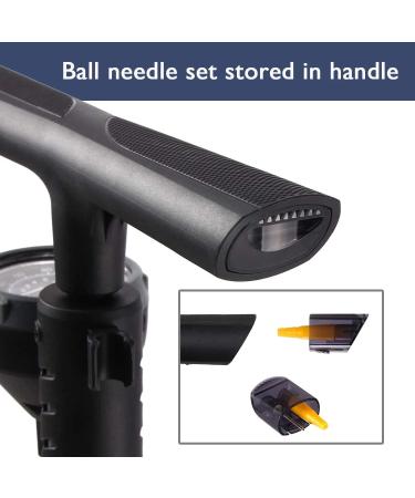 Beto Portable Bike Pump with Gauge - 160 PSI, Presta/Schrader/Dunlop Valve Compatible - Buy Online on SooperMarket.com