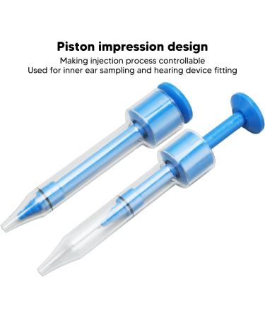 Earmold Syringe 3.5mm - Refillable Professional Ear Impression Tool (Blue) - Buy Online on SooperMarket.com