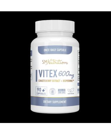 LLK Capsules 600mg - Menopause & PMS Relief Women's Health Supplement with Pure Chasteberry Vitex Agnus-Castus Extract - Hormone Balance Estrogen Supplement for Women 90ct