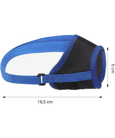 Buy Koboko Breathable Dog Muzzle - Anti-Bite & Anti-Label for Medium & Small Dogs - Blue M - Buy Online on SooperMarket.com
