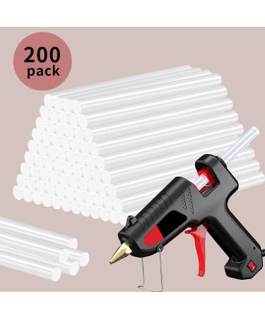 200 Pack Mini Hot Glue Gun Sticks - Multipurpose for Art, Craft, DIY - 0.43x4 Inches Clear - Compatible with Most Glue Guns - Buy Online on SooperMarket.com