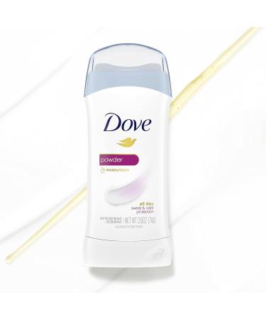 Dove Invisible Solid Antiperspirant Deodorant Stick for Women Powder For All Day Underarm Sweat & Odor Protection 2.6 oz 2.6 Ounce (Pack of 1) Fresh - Buy Online on SooperMarket.com