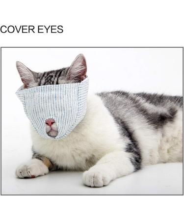 oUUoNNo Breathable Cat Muzzles Cotton Cat Restraint Mask for Grooming and Nail Trimming Cat Holder Prevent Cats from Biting Meowing Chewing Scratching (M Style 2) M Style 2 - Buy Online on SooperMarket.com
