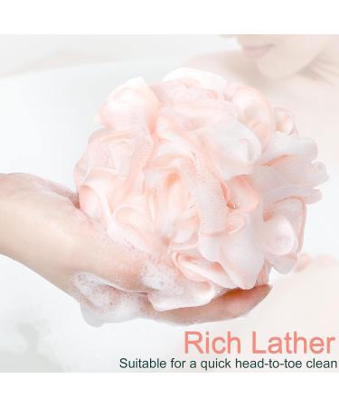 24 Pcs Soft Net Body Scrubber Sponge Balls - Bath Shower Loofahs Bulk for Kids, Men, and Women - Buy Online on SooperMarket.com