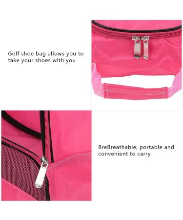 Wallfire Golf Shoe Bag - Breathable Nylon Pink Shoe Storage Organizer - Buy Online on SooperMarket.com