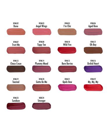 Ruby Kisses Forever Matte Liquid Lipstick 5 Pack - RFML03&06&12&22&23 - Set of 2 - Buy Online on SooperMarket.com