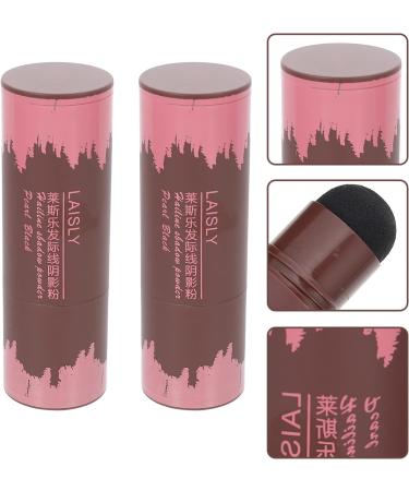 Healvian Hairline Shadow Powder Sticks Instantly Hair Shadow Waterproof Hair Root Concealer For Women Men 2Pcs Black - Buy Online on SooperMarket.com