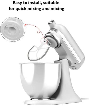 Plastic Flex Edge Beater for 5QT Bowl-Lift Stand Mixer Blender Whip Mixing Head Replacement Paddle Parts Kitchen Aid Mixer Attachment - Buy Online on SooperMarket.com