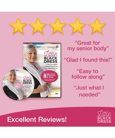 Little Black Dress Full Body Exercise DVD for Women Seniors and Beginners | 8-Minute Low-Impact Workouts at Home with Healthy Eating Guidance - Buy Online on SooperMarket.com