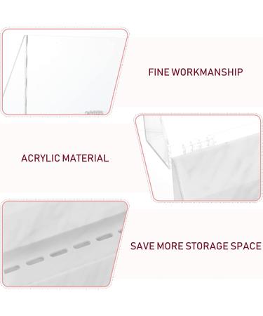 Stahad 3ST 8-Hole Acrylic Tweezer Organizer - White Flip-Top Storage Box for Eyelash Tweezers | International Shipping Available - Buy Online on SooperMarket.com