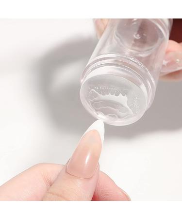 Premium Silicone Nail Art Stamper Set - Jelly Nail Stamper & Scraper for DIY French Nail Designs - International Shipping Available - Buy Online on SooperMarket.com