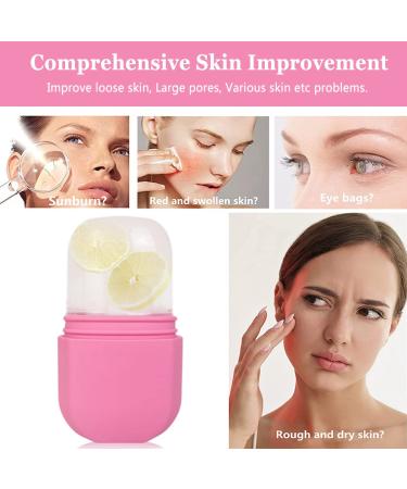 Buy Pink Ice Roller for Face & Eyes | Cold Gua Sha Massage Tool - Tighten & Beautify Skin - Buy Online on SooperMarket.com