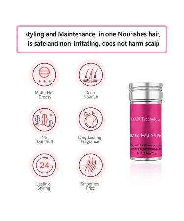 DAN Technology Hair Wax Stick for Women - Tame Frizz & Smoothing Flyaways International Shipping (2.7 oz - Buy Online on SooperMarket.com