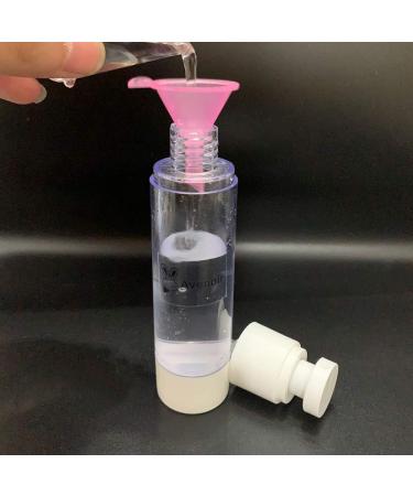 Refillable Cosmetic Containers Funnels - Ideal for Filling Bottles of Lotion, Water, Essential Oils, and More - Pink, Clear, Blue Multi-Colored Options - Buy Online on SooperMarket.com