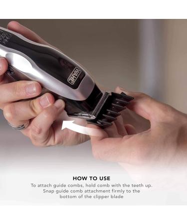 Wahl Plastic Comb Attachments Set of 8 for Multi Cut Clippers - Durable, Easy to Organize, Black - Buy Online on SooperMarket.com