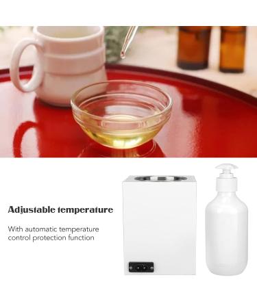 Pro Massage Oil Heater - Fast Heat Lotion Warmer for Salon & Barber Shops | Single Bottle Aluminum Alloy | White - Buy Online on SooperMarket.com