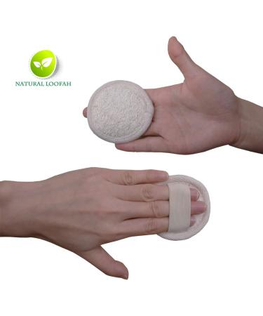 Sportout Exfoliating Loofah Face Brush Cleanser 10-Pack | Natural Facial Cleansing Scrubber for Men and Women - Buy Online on SooperMarket.com