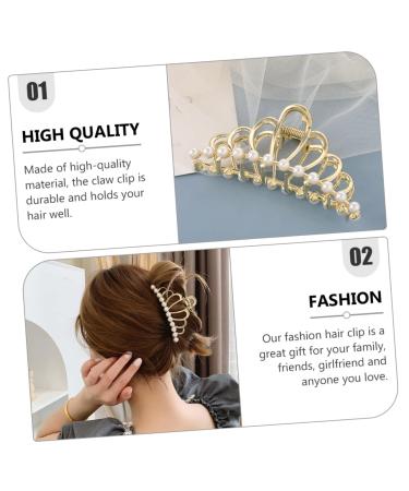 Beavorty 2pcs Golden Metal Hair Clips - Korean Vintage Hair Accessories - Buy Online on SooperMarket.com