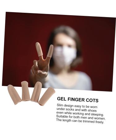Healeved 2 Pairs Finger Guard Silicone Gel Protector Sleeves for Finger and Toe - Makeup Pearlescent - Buy Online on SooperMarket.com