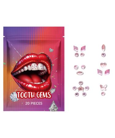 Crystal Stickers for Teeth - Gemstone Rhinestone Stickers for Teeth - Multifunctional Teeth Supplies Decorative Daily Teeth Decor for Shopping Dating