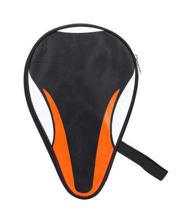Fafeims Waterproof Table Tennis Paddle Bag Oxford Ping Pong Bat Case Table Tennis Racket Cover (Orange)