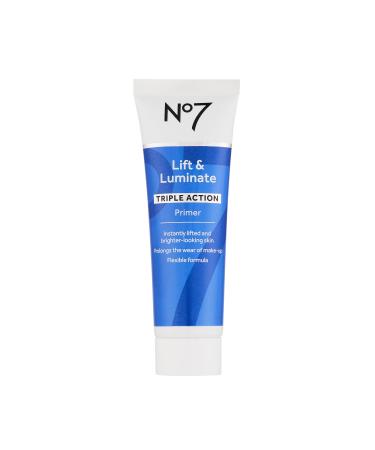 No7 Lift & Luminate Primer - Hydrating Primer with Niacimamide - Creates Smooth Base for Makeup Application & Illuminates Skin Glow (30ml)
