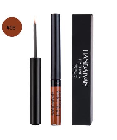 DekRion Liquid Eyeliner - Matte Brown Waterproof High-Pigmented Colorful Eyeliner | 1PC - Buy Online on SooperMarket.com