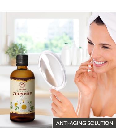 Chamomile Oil 100ml - Natural Chamomilla Oil for Face Nails Hands & Hair | Massage & Personal Care - Buy Online on SooperMarket.com