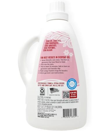Charlie's Soap Laundry Pre-Spray Stain Remover Refill 75oz - Natural Eco-Friendly Laundry Pretreat for Tough Stains - International Shipping Available - Buy Online on SooperMarket.com
