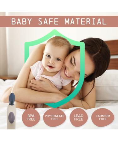 LoveyLu Silicone Teething Ring - BPA Free Teether Toy for Newborns | Chewable & Soothing Gum Pain Relief (Blue) - Buy Online on SooperMarket.com